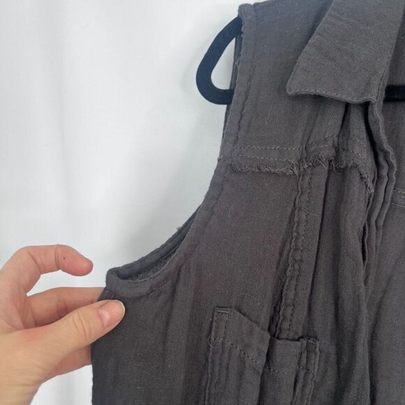 Rock & Republic NWT Sleeveless Dark Gray Cotton Cardigan/Dress Size Small - Picture 4 of 11